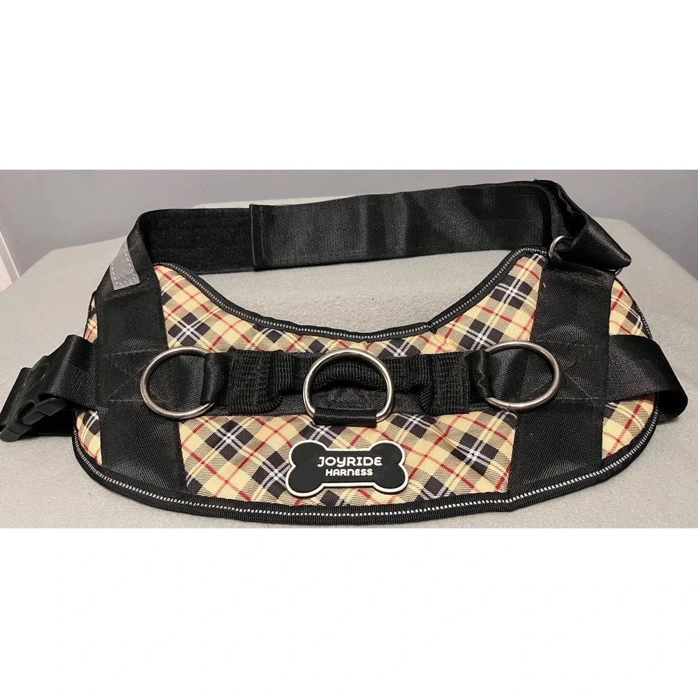 Joyride Harness XXL No-Pull Dog Harness Heritage Plaid Reflective Mesh Handle
